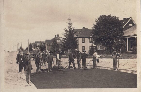 Woodworth crew at North 29th & Union St in Tacoma, Washington.